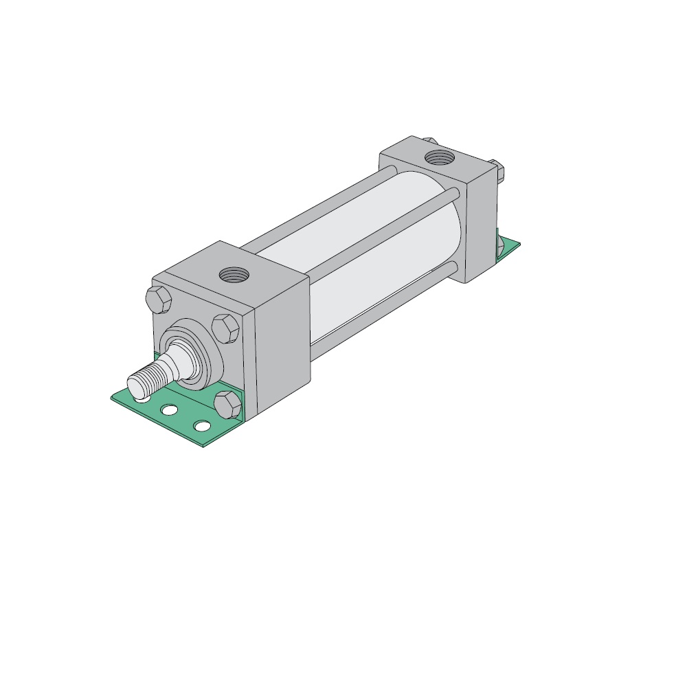 NUMATICS/AVENTICS NFPA CYLINDER A SERIES 1 1/2" BORE 3" STROKE, ANGLE MNT, H/C CUSH